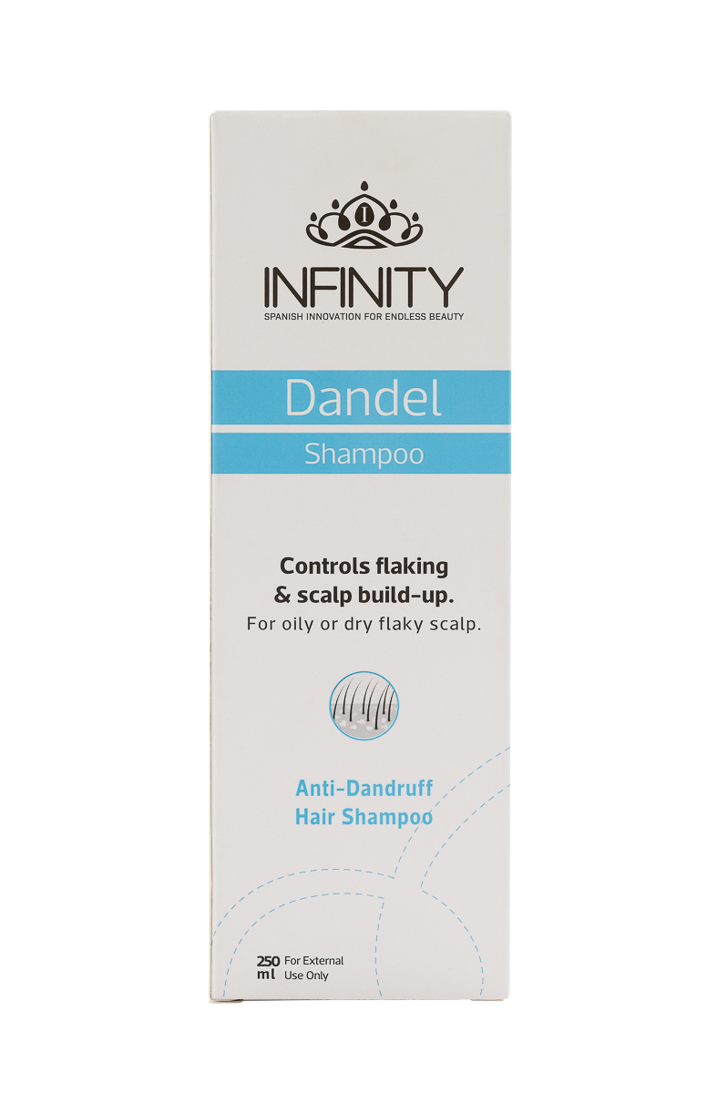 Dandel Shampoo bottle and product details