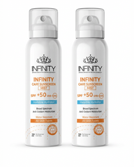 Sunscreen Mist Lotion SPF50+ Promopack by Nevora Clinic Pharma – buy one get one free mist sun protection