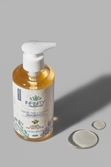 Hair shampoo lather texture close-up