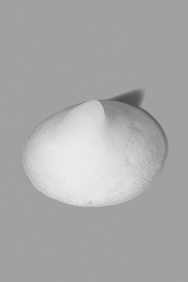 Whitening Cleansing Foam texture close-up – rich foaming brightening formula