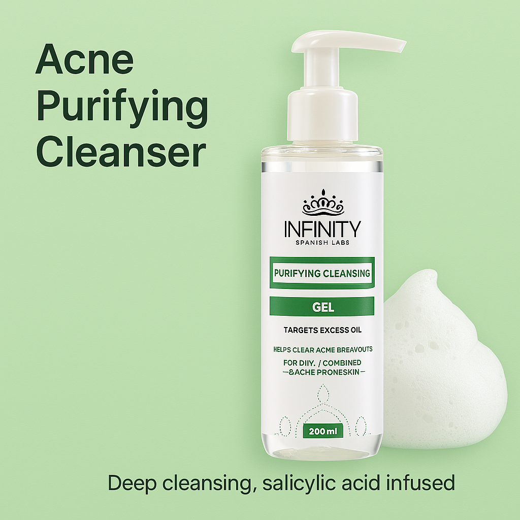 Purifying Cleanser lifestyle shot – daily facial cleansing routine
