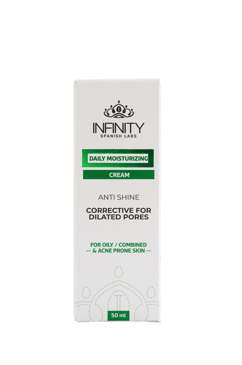 Acne Daily Moisturizing Cream back view – ingredients and non-comedogenic formula details