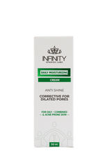 Acne Daily Moisturizing Cream back view – ingredients and non-comedogenic formula details