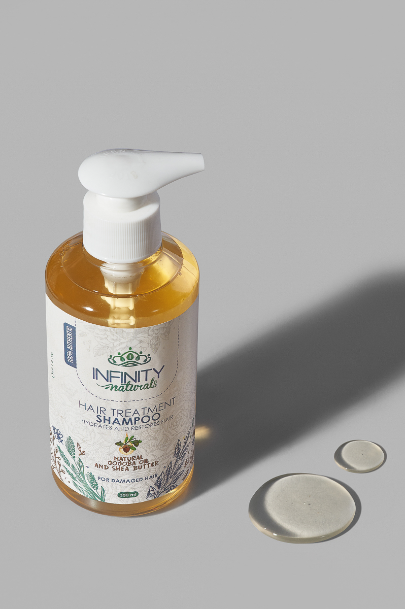 Hair shampoo lather texture close-up
