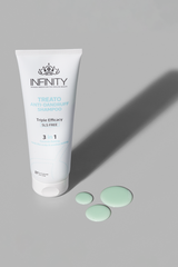 Treato Anti Dandruff Shampoo texture close-up – gentle cleansing formula