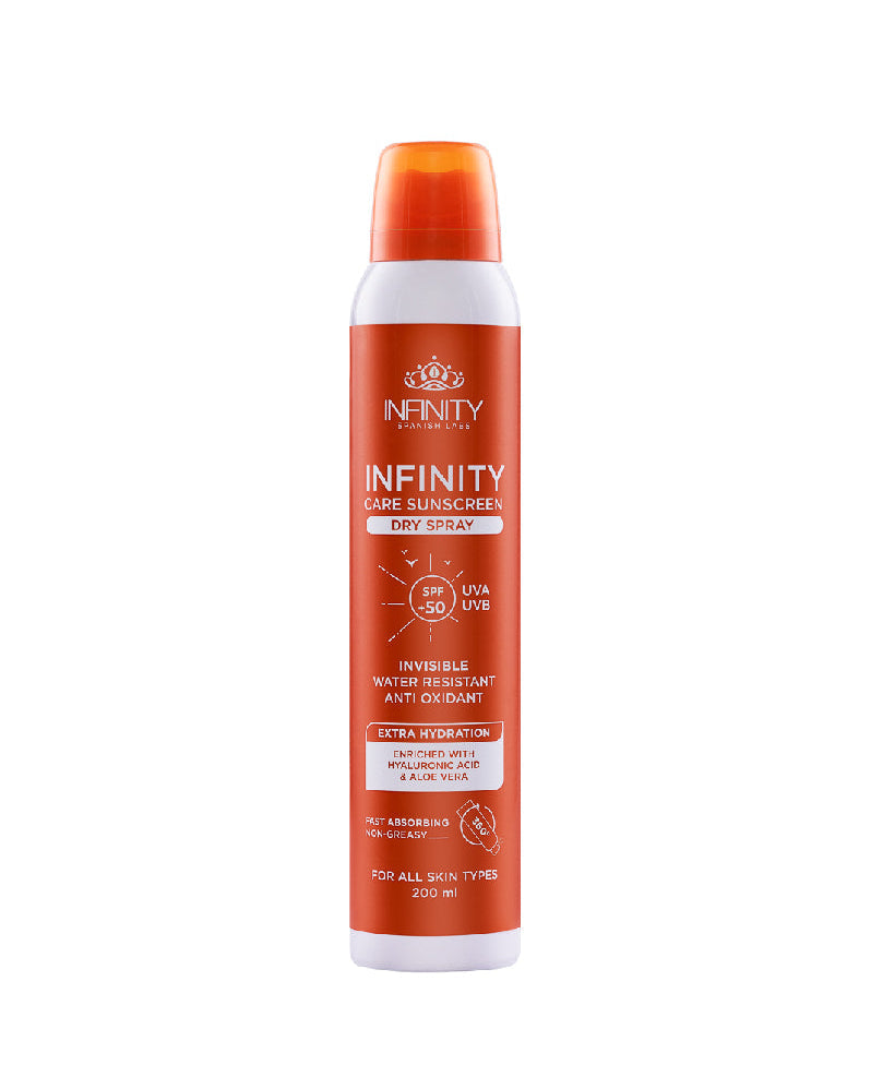 Sunscreen Dry Spray SPF50+ by Nevora Clinic Pharma – lightweight dry touch sun protection spray